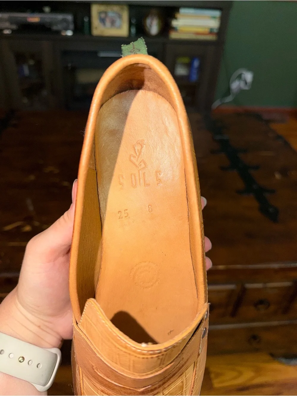 Sols Maddie Chunky Platform Leather Loafer Size 8